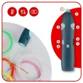DŁUGOPIS DRUKARKA 3D PEN BEZPIECZNY ZESTAW + WZORY NIEBIESKI