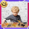 FIGURKI ZESTAW ZWIERZĄTEK ZOO FIGUREK DZIKIE SAFARI KUFEREK 58EL DLA DZIECI