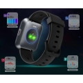 Smartwatch Fitpolo ID208Plus, ekranem 1,8'' IP68, ponad 110 trybów, czarny