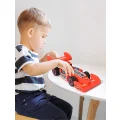 FORMUŁA 1 DREWNIANA DO SKRĘCANIA Z DREWNA MALOWANIA 3 SZTUKI + FARBY DIY