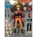Figurka Naruto Uzumaki z zabezpieczeniem 15 cm kolekcjonerska postać z anime Naruto z podstawą i detalicznym wykonaniem