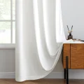 Zasłony welwetowe MIULEE 140x265 cm białe nieprześwitujące do sypialni i salonu