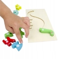 LT427 PUZZLE EDUKACYJNE DINOZAUR 3D MONTESSORI DREWNIANE PUZZLE