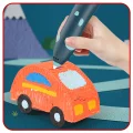 DŁUGOPIS DRUKARKA 3D PEN BEZPIECZNY ZESTAW + WZORY NIEBIESKI