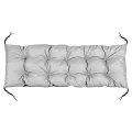 Poduszka ogrodowa 120x40 cm wodoodporna na ławkę palety jasnoszara