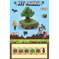 Klocki konstrukcyjne magnetycznt Minecraft 64 elementy +2 losowe figrurki