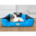 Legowisko dla psa kojec KINGDOG 130x105 cm personalizowane wodoodporne niebieskie