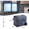 Lodówka kompresorowa AAOBOSI 45L Dual Zone z WiFi i sterowaniem POWYSTAWOWE
