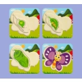 DREWNIANE PUZZLE MONTESSORI DLA DZIECI MOTYLEK MWZ-3155