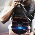 Elektrostymulator mięśniowy EMS 6 programów urządzenie do ćwiczeń pasywnych i rehabilitacji mięśni brzucha i ramion
