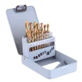 WIERTŁA DR19 DO METALU HSS zestaw 19el 1-10mm (TYTAN) kaseta