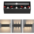 UŻYWANE Lampa ścienna 30W z czujnikiem ruchu Klighten A310/3-3000K 2 szt. IP65 antracyt