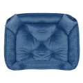 Legowisko dla psa kojec 100x75 cm welur niebieskie