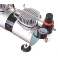 Wydajny 40l/min Kompresor AS19-2 do Aerografu DWA TŁOKI Auto Stop 5,5bar