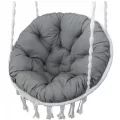 Poduszka ogrodowa 110 cm na krzesło wiszące bocianie gniazdo wodoodporna szara