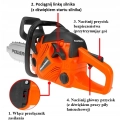 ZESTAW PIŁA ŁAŃCUCHOWA KASK DLA DZIECI OKULARY RĘKAWICZKI
