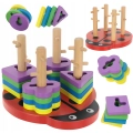BIEDRONKA DREWNIANA UKŁADANKA MONTESSORI SORTER