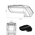 Podłokietnik środkowy do FIAT 500 2016 bez 500e Rati Armster2 z schowkiem