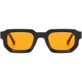 Okulary przeciwsłoneczne RUNHUIS RHS688 retro prostokątne unisex z grubą oprawką