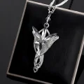 Naszyjnik Arweny Evenstar Władca Pierścieni replika biżuterii z filmu Lord of the Rings, srebrny wisior fantasy
