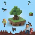 Klocki konstrukcyjne magnetycznt Minecraft 64 elementy +2 losowe figrurki