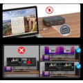 Przełącznik KVM USB-C 13w1 2 monitory 2 komputery HDMI 4K60Hz EDID FQuanmap FQ-de-SW521 POWYSTAWOWY
