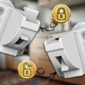 BLOKADA MAGNETYCZNA DO SZAFEK MAGNETYCZNE ZABEZPIECZENIE SZAFEK SZUFLAD