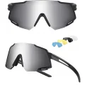 Okulary sportowe JUNDINGYUN z 5 wymiennymi soczewkami, 100% UV