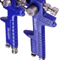 3x Pistolet Lakierniczy HVLP 0,8 1,4 1,7 do Malowania ALU Walizka Reduktor