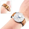 Pasek skórzany do zegarka 18-16mm unisex BINLUN olejowany szybkie zapięcie