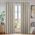 Zasłony zaciemniające Deconovo 140х245cm beżowe komplet 2 szt.