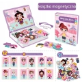 KSIĄŻKA MAGNETYCZNA UKŁADANKA GRA UBIERANKA ZAŁÓŻ UBRANIA PUZZLE MONTESSORI
