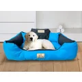 Legowisko dla psa kojec KINGDOG 75x65 cm personalizowane wodoodporne niebieskie