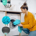 UŻYWANE Piłka do siedzenia ergonomiczna ENOVI z pokrowcem i kółkami szara 50-55 cm