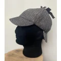 Kapelusz Sherlock Holmes łowcy jeleni 55cm klasyczny kapelusz detektywa z daszkami, idealny do cosplayu i przebrań