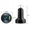 Szybka ładowarka samochodowa USB-C PD USB QC 3.0 szybkie ładowanie do telefonu w aucie