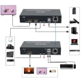 Przedłużacz KVM XYKJOBC EXTENDER 4K 120M zestaw HDMI USB do zdalnego sterowania komputerem