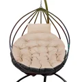 Poduszka ogrodowa 120 cm na krzesło wiszące bocianie gniazdo wodoodporna cappuccino