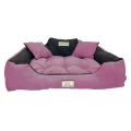 Legowisko dla psa kojec KINGDOG 75x65 cm personalizowane wodoodporne różowe
