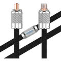 Kabel zasilający Preffair HiFi 10AWG, 1m, dla wzmacniacza, D503CF2R, 3.2MM2