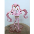 Figurka anime Miku Hatsune Sakura 15 cm kolekcjonerska figurka japońskiej idolki w wersji sakura