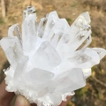 Biały kwarc Mineralny naturalny duży 100g kamień dekoracyjny do medytacji, terapii energią i kolekcjonowania minerałów