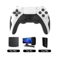 Bezprzewodowy gamepad GAMINJA P48 do PS4/PS3 PC kontroler z wibracjami i trybem turbo do konsol i komputera