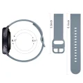 Pasek do zegarka do Amazfit GTS 2/3/4 Mini silikonowy 20 mm stalowy niebieski