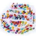 Zestaw figurek Pocket Monster 144 szt miniaturowe figurki kultowych postaci z serii