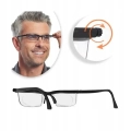 Okulary Dial Vision z regulowanymi soczewkami uniwersalne okulary do czytania i dali, z płynną regulacją dioptrii