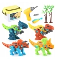 LT511 ZESTAW KONSTRUKCYJNY DINOZAURY DO SAMODZIELNEGO SKRĘCANIA 4 DINOZAURY