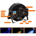Lampy LED Disco RGB ZQ01104 oświetlenie dyskotekowe 7 trybów zestaw 4 szt.