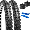 Opony rowerowe YunSCM YUN-20 20x2.10 z dętkami AV32mm do roweru MTB 2 szt