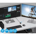 Przełącznik HDMI KVM CMSTEDCD VP-SW220 4K 60Hz 2PC 2 monitory USB 3.0, pilot